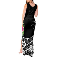 Personalised Polynesian Tank Maxi Dress With Yorkshire Terrier Floral Style LT7 - Polynesian Pride
