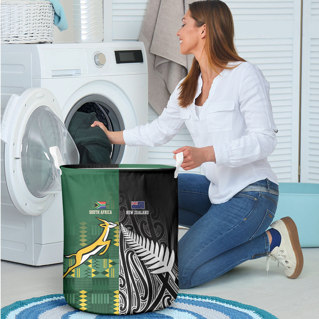 Rugby South Africa New Zealand Greatest Rivals Laundry Basket Tribal Motifs LT7 - Polynesian Pride