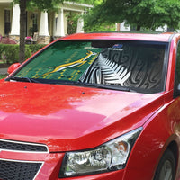 Rugby South Africa New Zealand Greatest Rivals Auto Sun Shade Tribal Motifs LT7 - Polynesian Pride