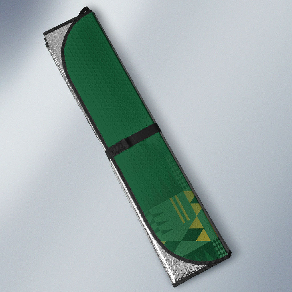 Rugby South Africa New Zealand Greatest Rivals Auto Sun Shade Tribal Motifs LT7 - Polynesian Pride