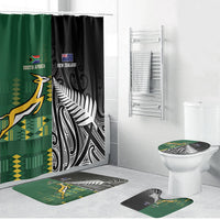 Rugby South Africa New Zealand Greatest Rivals Bathroom Set Tribal Motifs LT7 Bathroom Set (4 pcs) Multicolor - Polynesian Pride