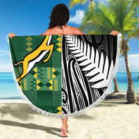 Rugby South Africa New Zealand Greatest Rivals Beach Blanket Tribal Motifs LT7 - Polynesian Pride