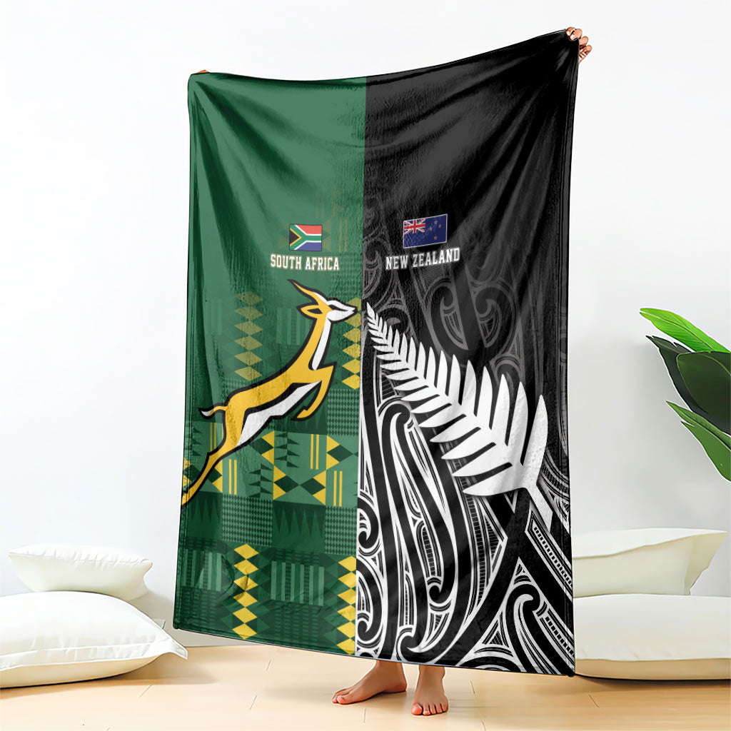Rugby South Africa New Zealand Greatest Rivals Blanket Tribal Motifs LT7 - Polynesian Pride