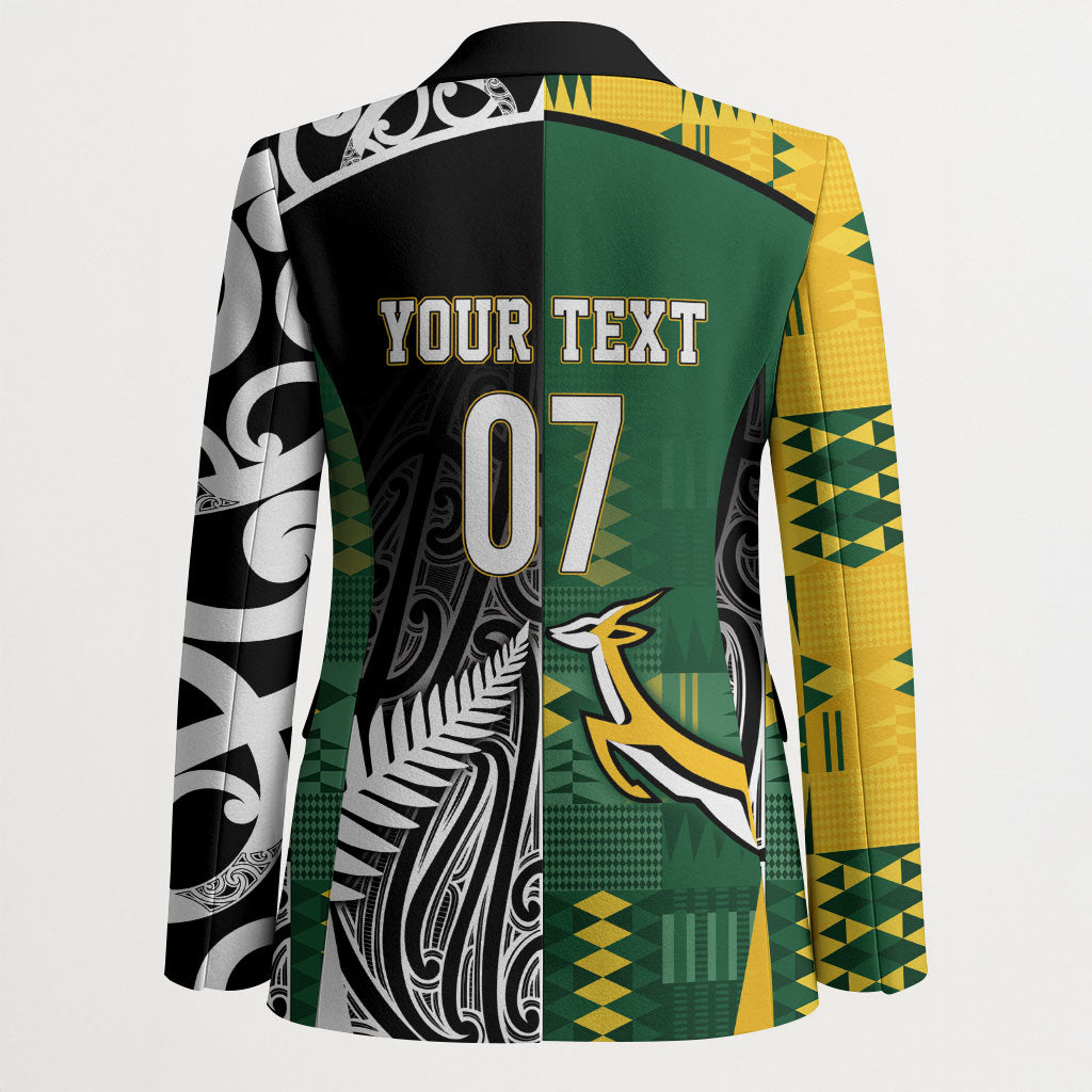 Custom Rugby South Africa New Zealand Greatest Rivals Blazer Tribal Motifs LT7 - Polynesian Pride