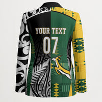 Custom Rugby South Africa New Zealand Greatest Rivals Blazer Tribal Motifs LT7 - Polynesian Pride