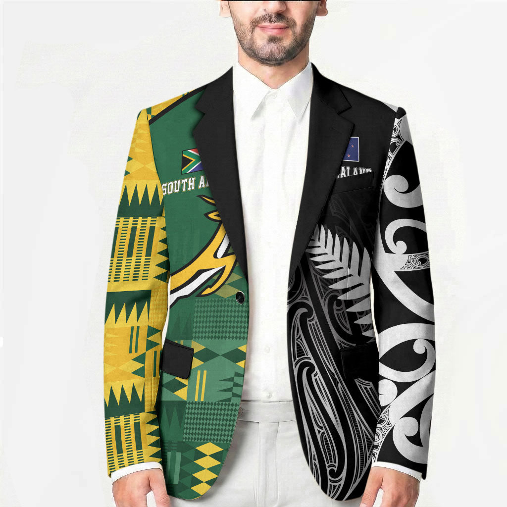 Custom Rugby South Africa New Zealand Greatest Rivals Blazer Tribal Motifs LT7 - Polynesian Pride