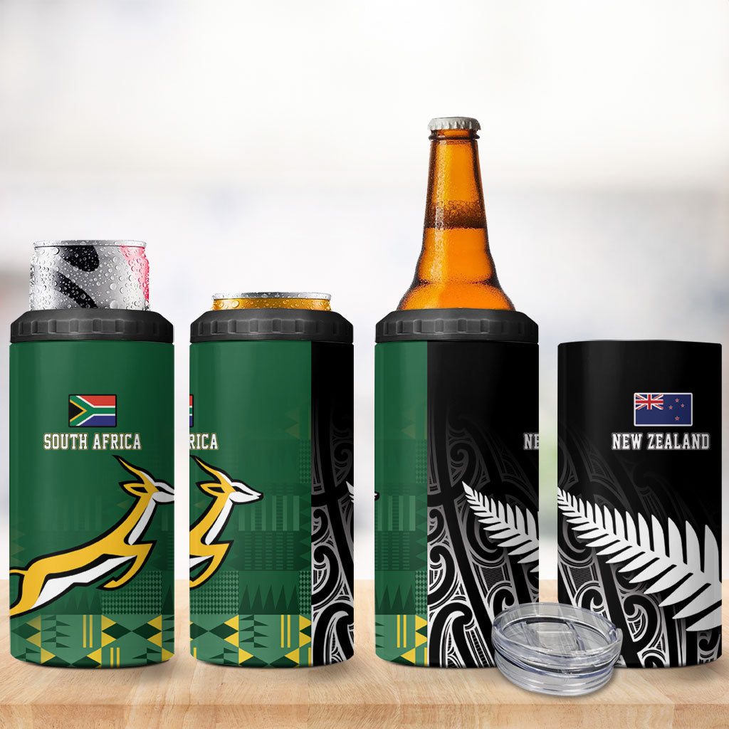 Rugby South Africa New Zealand Greatest Rivals 4 in 1 Can Cooler Tumbler Tribal Motifs LT7 - Polynesian Pride