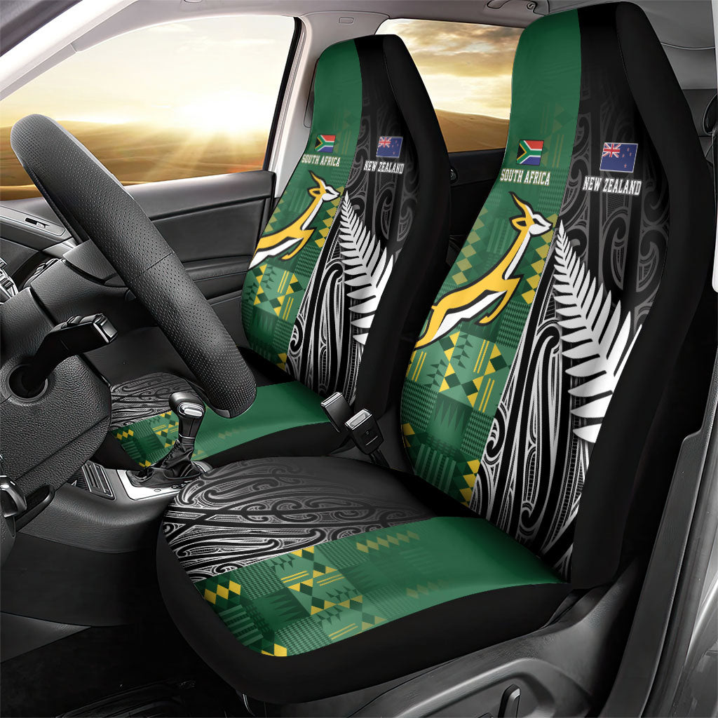 Rugby South Africa New Zealand Greatest Rivals Car Seat Cover Tribal Motifs LT7 - Polynesian Pride
