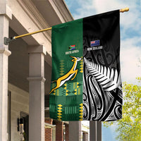 Rugby South Africa New Zealand Greatest Rivals Garden Flag Tribal Motifs LT7 House Flag Multicolor - Polynesian Pride