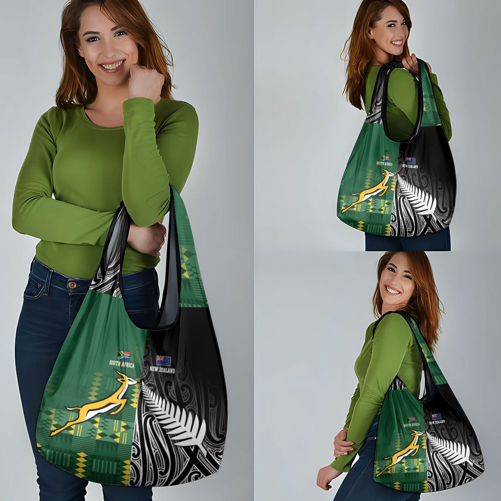 Rugby South Africa New Zealand Greatest Rivals Grocery Bag Tribal Motifs LT7 - Polynesian Pride