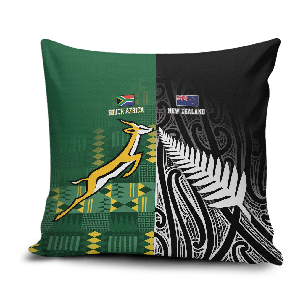 Rugby South Africa New Zealand Greatest Rivals Pillow Cover Tribal Motifs LT7 Multicolor - Polynesian Pride