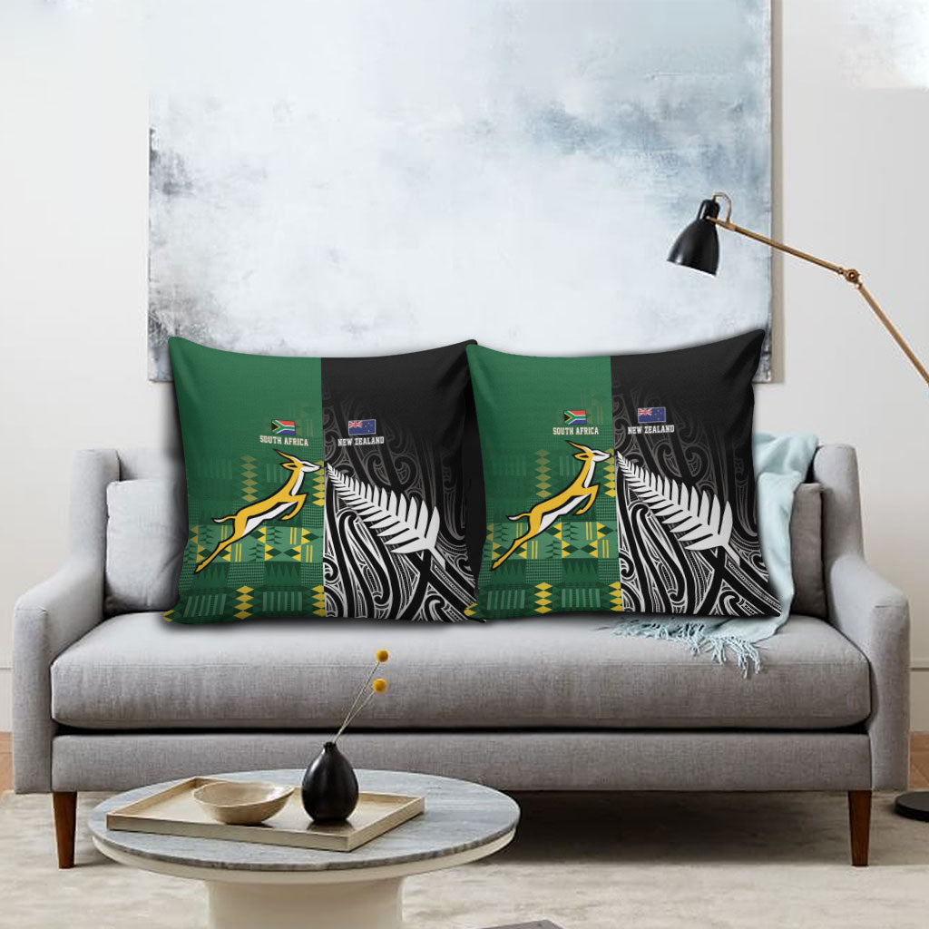 Rugby South Africa New Zealand Greatest Rivals Pillow Cover Tribal Motifs LT7 - Polynesian Pride