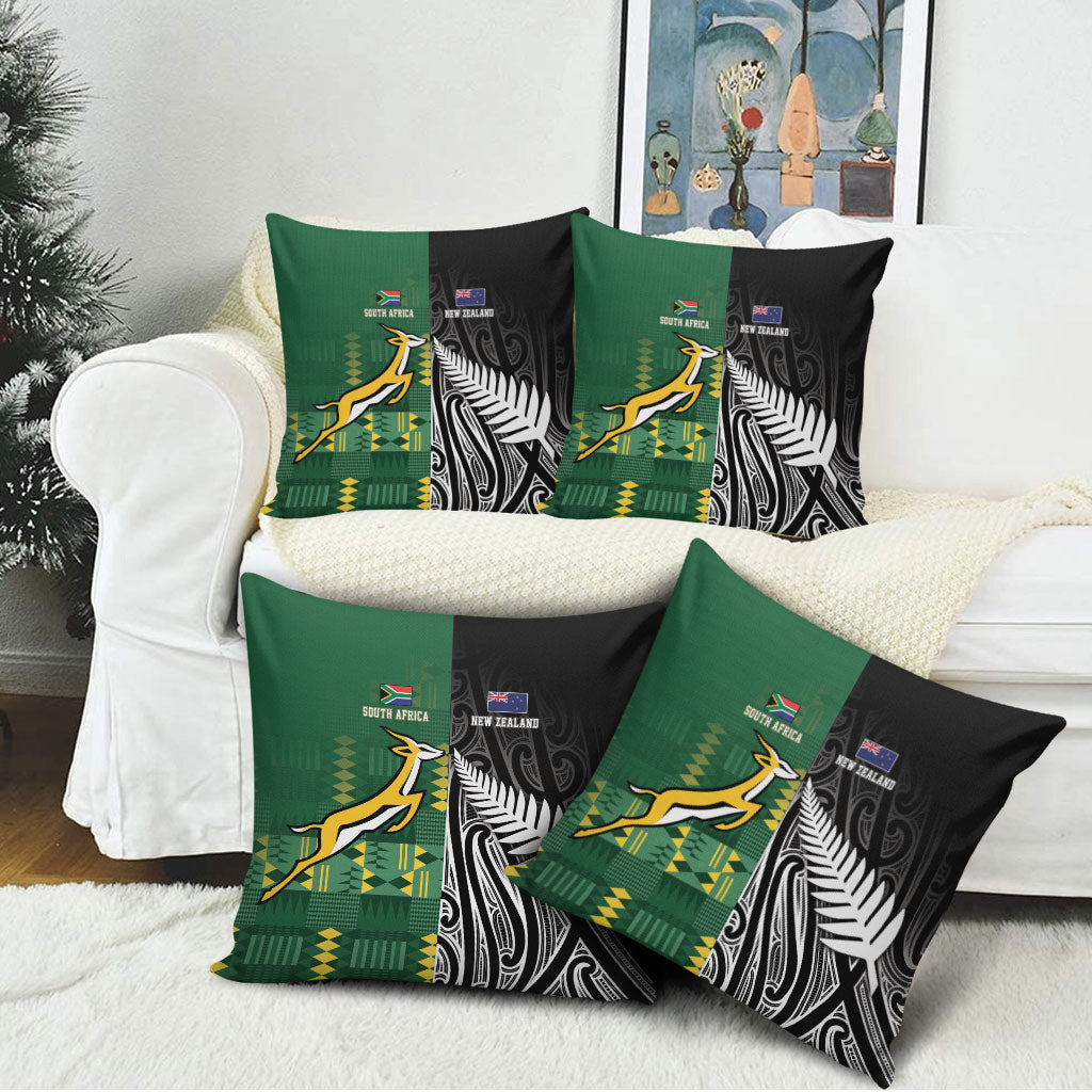 Rugby South Africa New Zealand Greatest Rivals Pillow Cover Tribal Motifs LT7 - Polynesian Pride