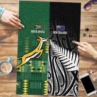 Rugby South Africa New Zealand Greatest Rivals Puzzle Tribal Motifs LT7 Multicolor - Polynesian Pride