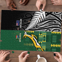 Rugby South Africa New Zealand Greatest Rivals Puzzle Tribal Motifs LT7 - Polynesian Pride