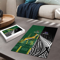 Rugby South Africa New Zealand Greatest Rivals Puzzle Tribal Motifs LT7 - Polynesian Pride