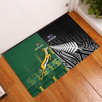 Rugby South Africa New Zealand Greatest Rivals Rubber Doormat Tribal Motifs LT7 - Polynesian Pride
