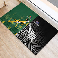 Rugby South Africa New Zealand Greatest Rivals Rubber Doormat Tribal Motifs LT7 - Polynesian Pride
