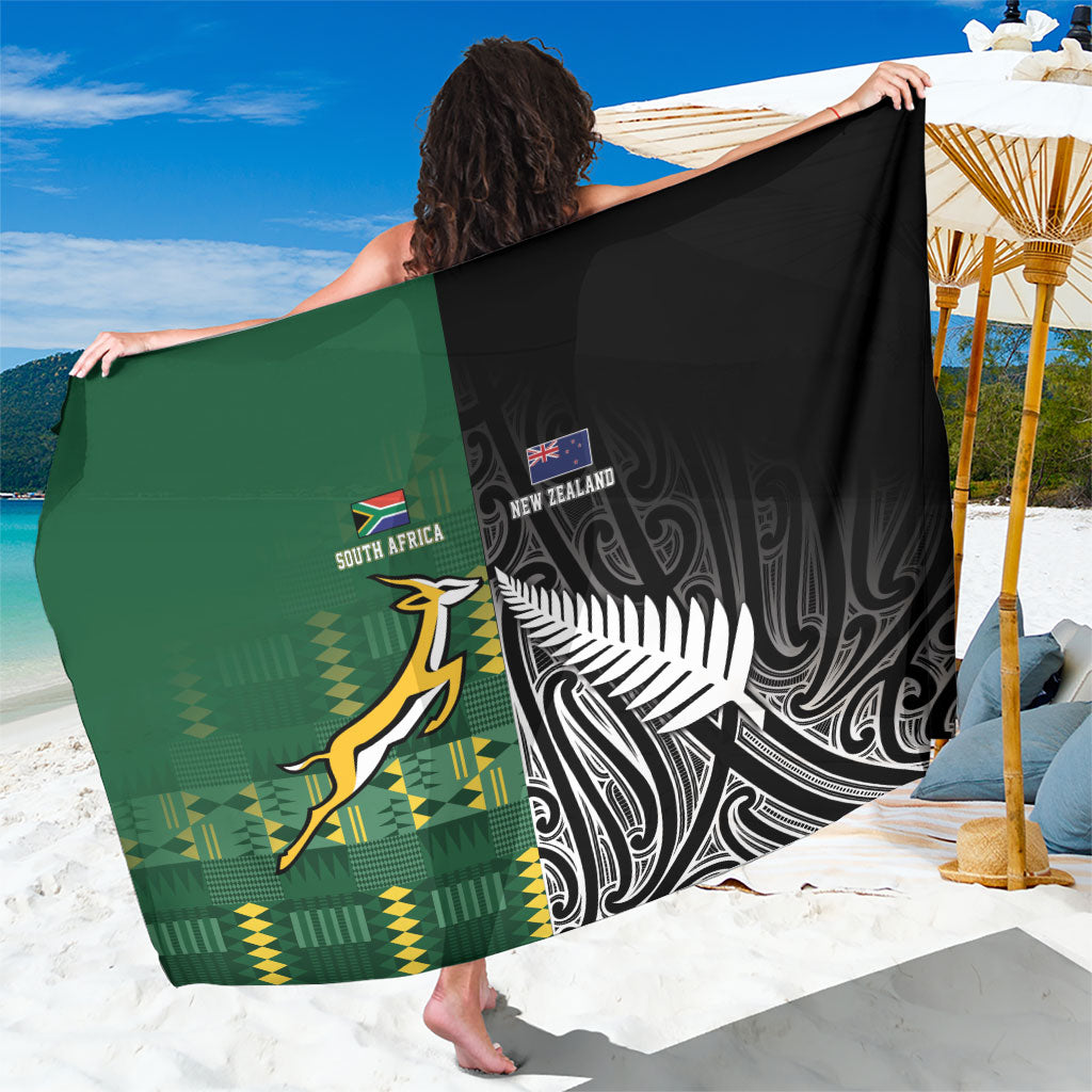 Rugby South Africa New Zealand Greatest Rivals Sarong Tribal Motifs LT7 One Size 44 x 66 inches Multicolor - Polynesian Pride