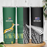 Rugby South Africa New Zealand Greatest Rivals Skinny Tumbler Tribal Motifs LT7 - Polynesian Pride