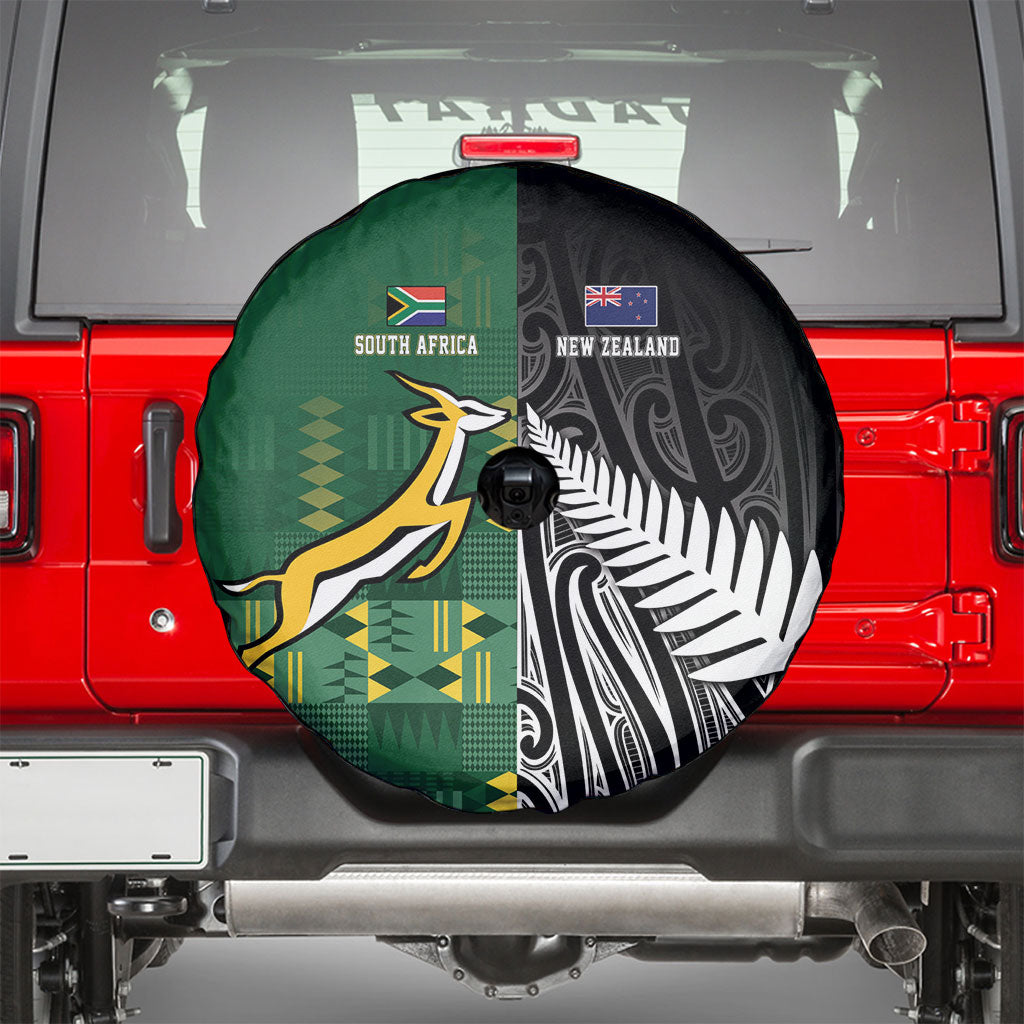 Rugby South Africa New Zealand Greatest Rivals Spare Tire Cover Tribal Motifs LT7 - Polynesian Pride