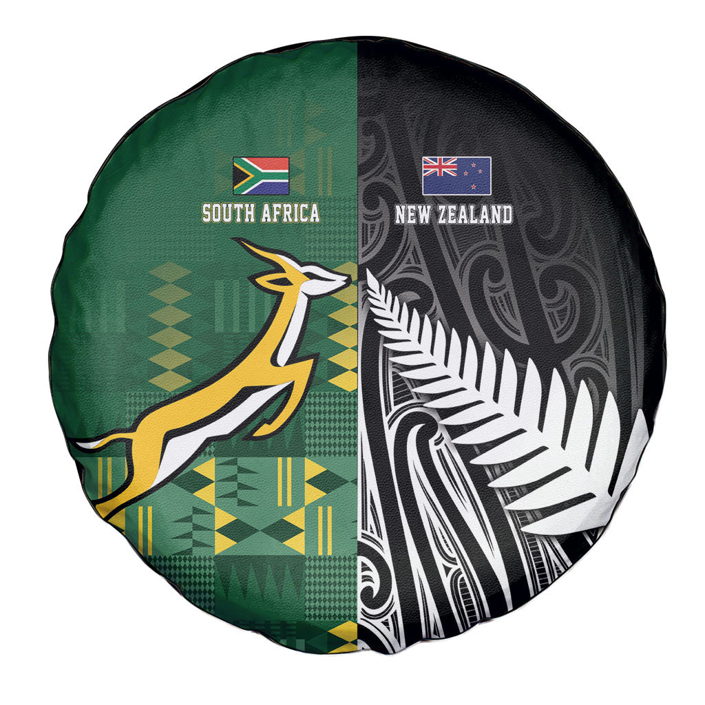 Rugby South Africa New Zealand Greatest Rivals Spare Tire Cover Tribal Motifs LT7 - Polynesian Pride