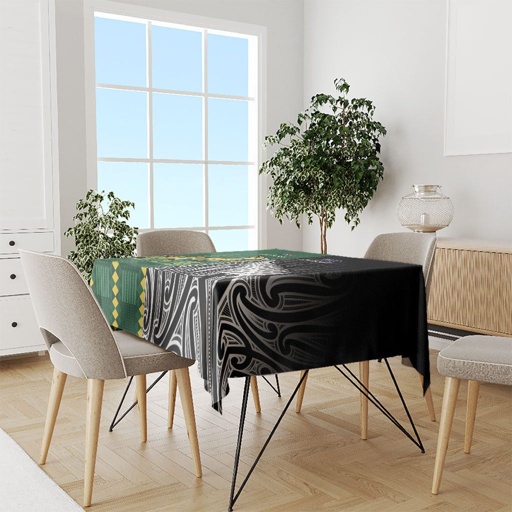 Rugby South Africa New Zealand Greatest Rivals Tablecloth Tribal Motifs LT7 - Polynesian Pride