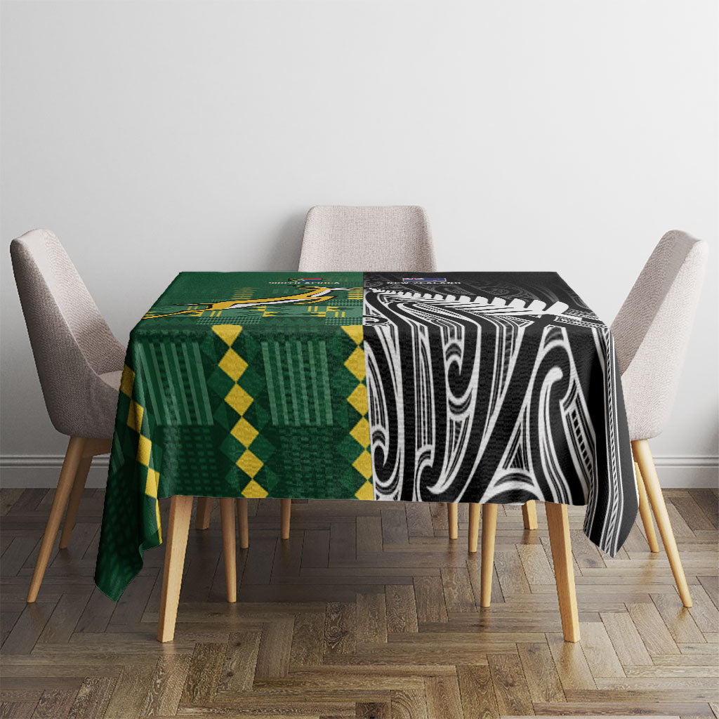 Rugby South Africa New Zealand Greatest Rivals Tablecloth Tribal Motifs LT7 - Polynesian Pride