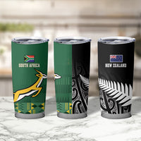 Rugby South Africa New Zealand Greatest Rivals Tumbler Cup Tribal Motifs LT7 - Polynesian Pride