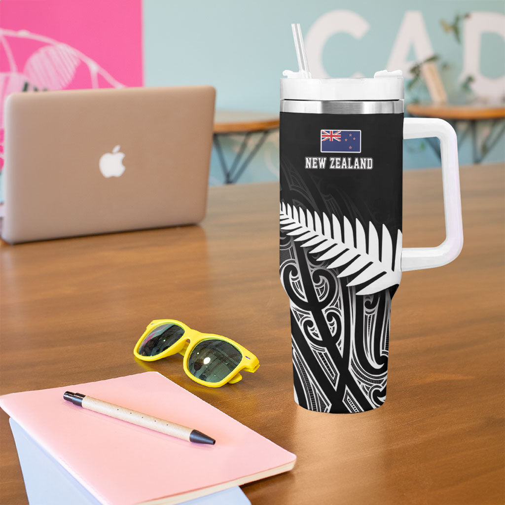 Rugby South Africa New Zealand Greatest Rivals Tumbler With Handle Tribal Motifs LT7 - Polynesian Pride