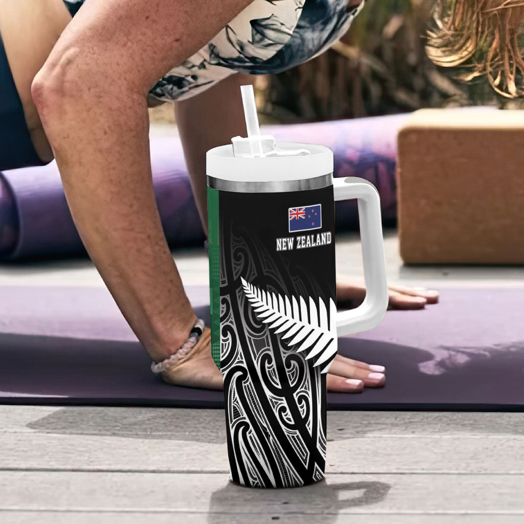 Rugby South Africa New Zealand Greatest Rivals Tumbler With Handle Tribal Motifs LT7 - Polynesian Pride