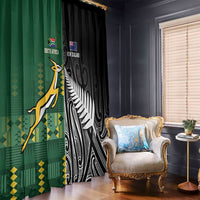 Rugby South Africa New Zealand Greatest Rivals Window Curtain Tribal Motifs LT7 - Polynesian Pride