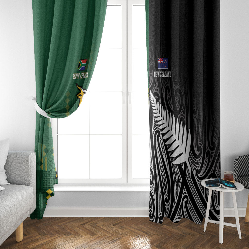 Rugby South Africa New Zealand Greatest Rivals Window Curtain Tribal Motifs LT7 - Polynesian Pride