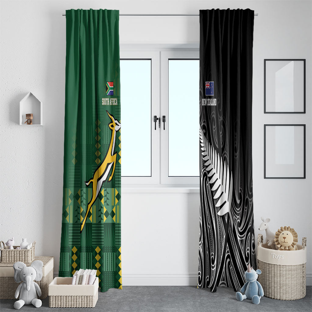 Rugby South Africa New Zealand Greatest Rivals Window Curtain Tribal Motifs LT7 - Polynesian Pride