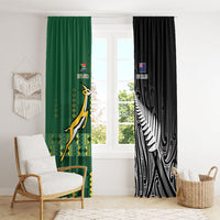 Rugby South Africa New Zealand Greatest Rivals Window Curtain Tribal Motifs LT7 - Polynesian Pride