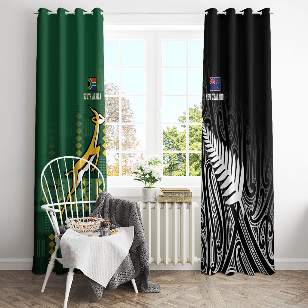 Rugby South Africa New Zealand Greatest Rivals Window Curtain Tribal Motifs LT7 - Polynesian Pride