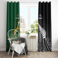 Rugby South Africa New Zealand Greatest Rivals Window Curtain Tribal Motifs LT7 - Polynesian Pride