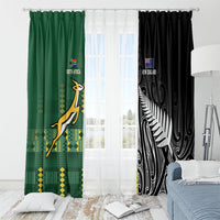 Rugby South Africa New Zealand Greatest Rivals Window Curtain Tribal Motifs LT7 - Polynesian Pride
