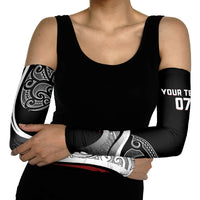 Aotearoa Maori Rugby Custom Arm Sleeves Kapa O Pango LT7 - Polynesian Pride