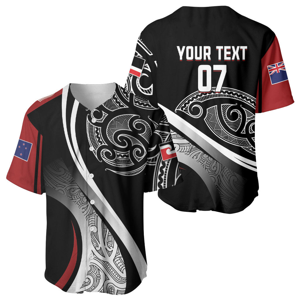 Aotearoa Maori Rugby Custom Baseball Jersey Kapa O Pango LT7 - Polynesian Pride