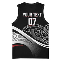 Aotearoa Maori Rugby Custom Basketball Jersey Kapa O Pango LT7 - Polynesian Pride