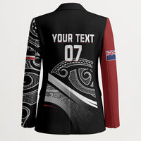 Aotearoa Maori Rugby Custom Blazer Kapa O Pango LT7 - Polynesian Pride