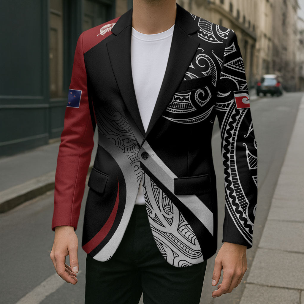 Aotearoa Maori Rugby Custom Blazer Kapa O Pango LT7 - Polynesian Pride