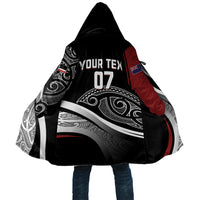 Aotearoa Maori Rugby Custom Cloak Kapa O Pango LT7 Unisex Black - Polynesian Pride