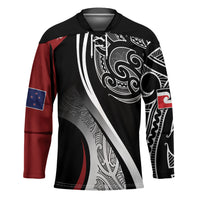 Aotearoa Maori Rugby Custom Hockey Jersey Kapa O Pango LT7 Unisex Black - Polynesian Pride