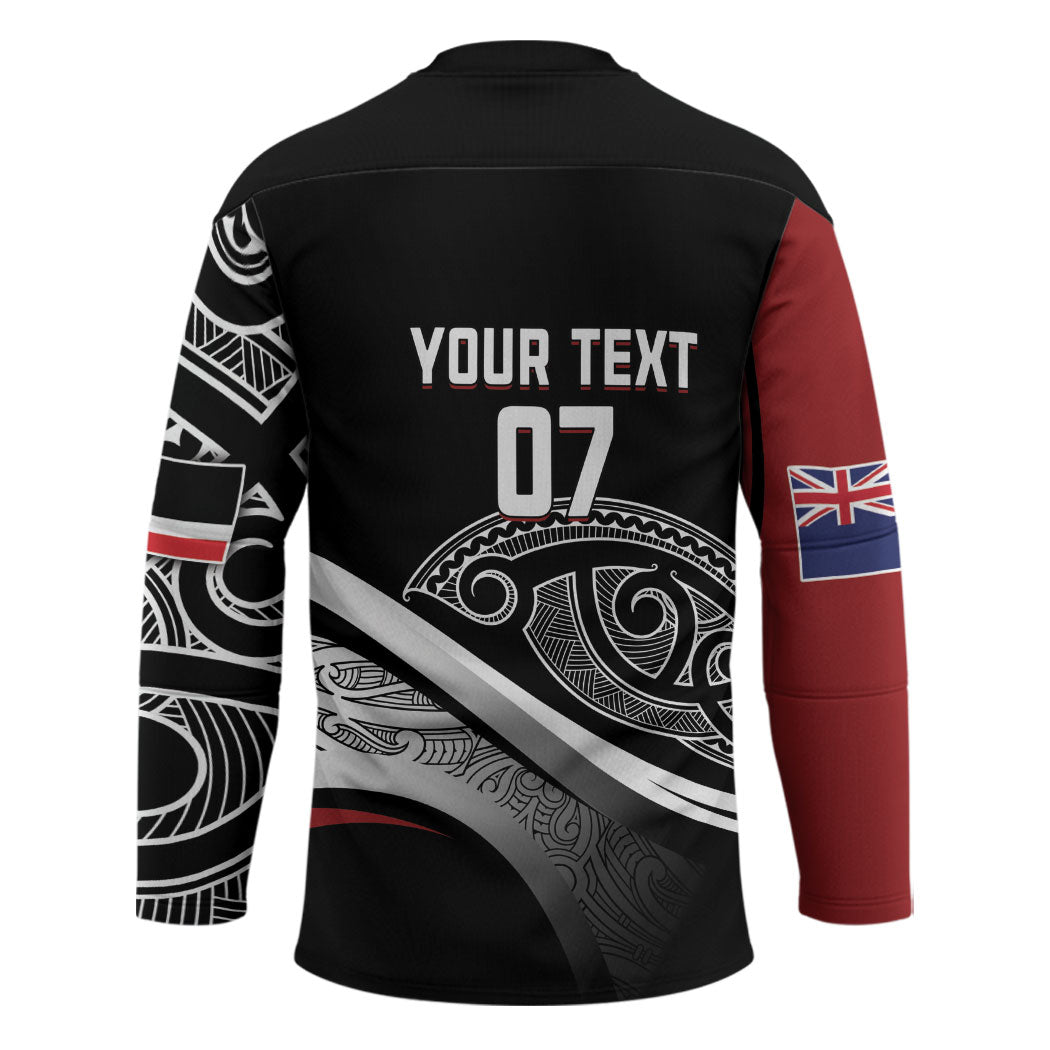 Aotearoa Maori Rugby Custom Hockey Jersey Kapa O Pango LT7 - Polynesian Pride