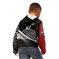 Aotearoa Maori Rugby Custom Kid Hoodie Kapa O Pango LT7 - Polynesian Pride
