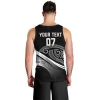 Aotearoa Maori Rugby Custom Men Tank Top Kapa O Pango LT7 - Polynesian Pride