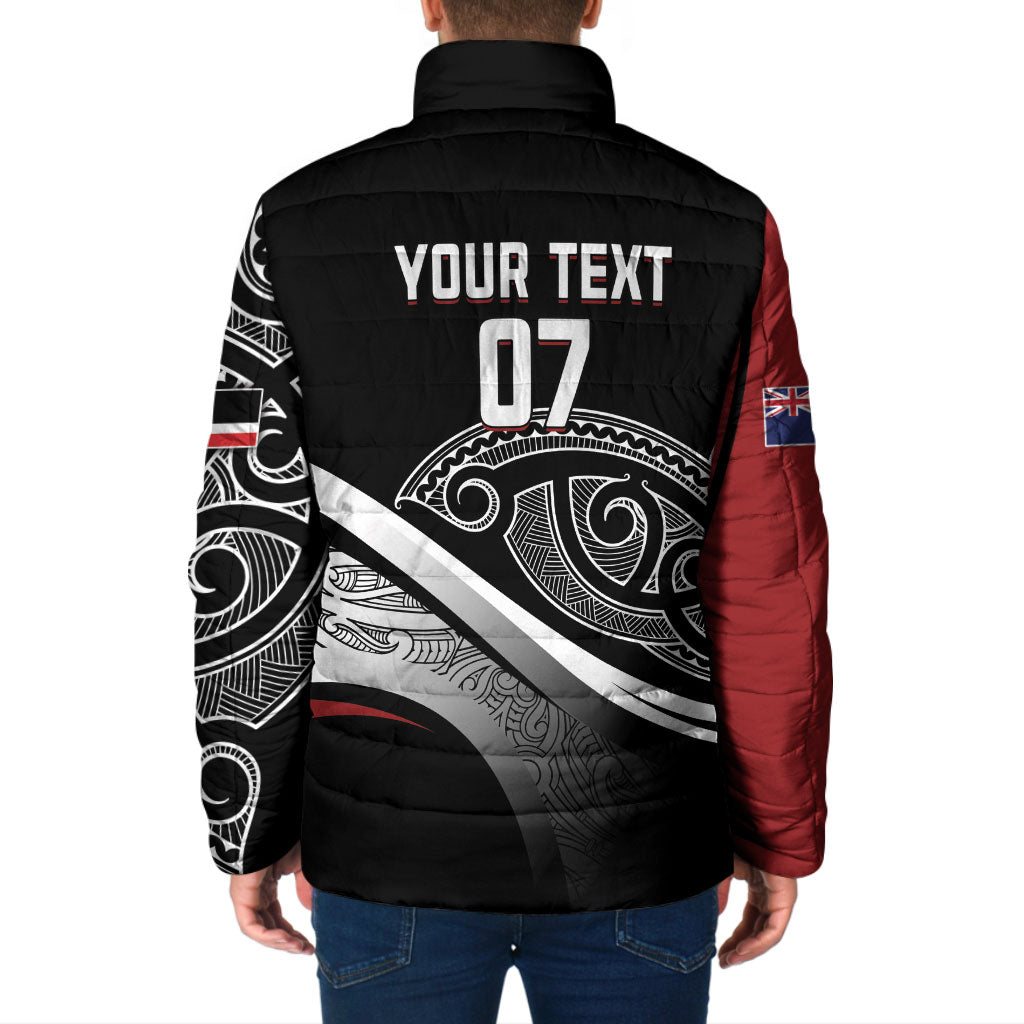 Aotearoa Maori Rugby Custom Padded Jacket Kapa O Pango LT7 - Polynesian Pride