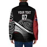 Aotearoa Maori Rugby Custom Padded Jacket Kapa O Pango LT7 - Polynesian Pride